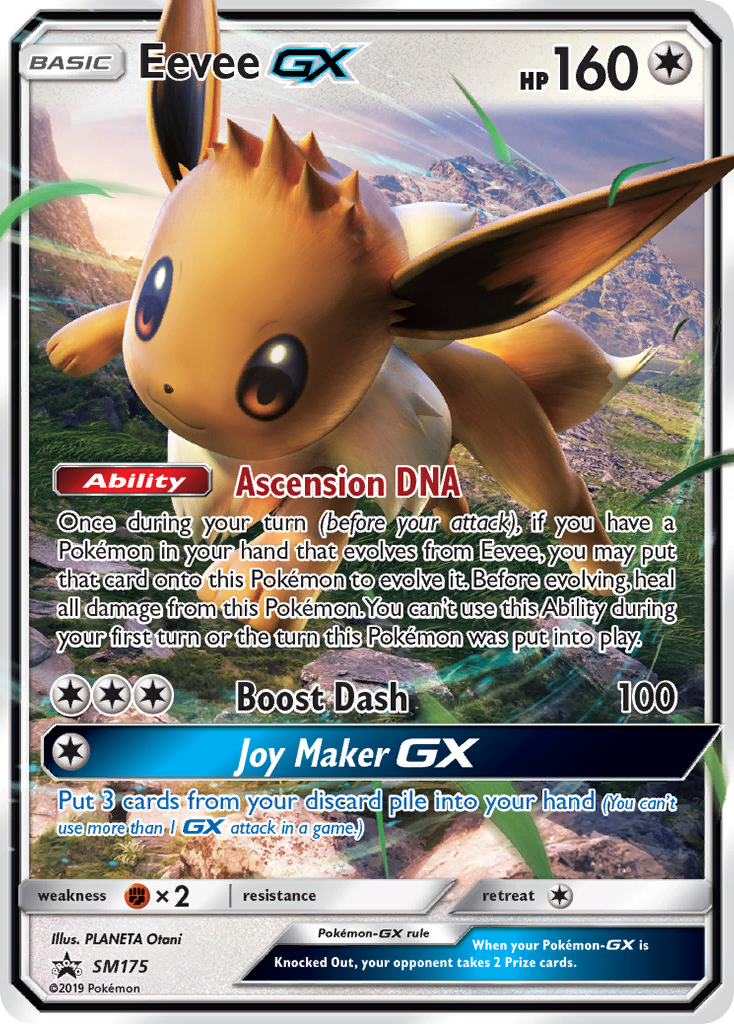 Eevee GX - SM175 (SM Black Star Promo) - Jumbo Cards Holofoil
