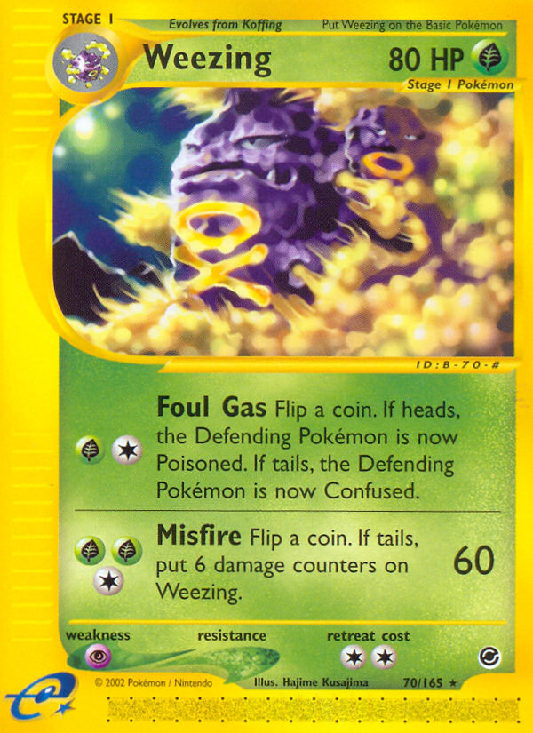 Weezing (70) - 70/165 Expedition - Rare