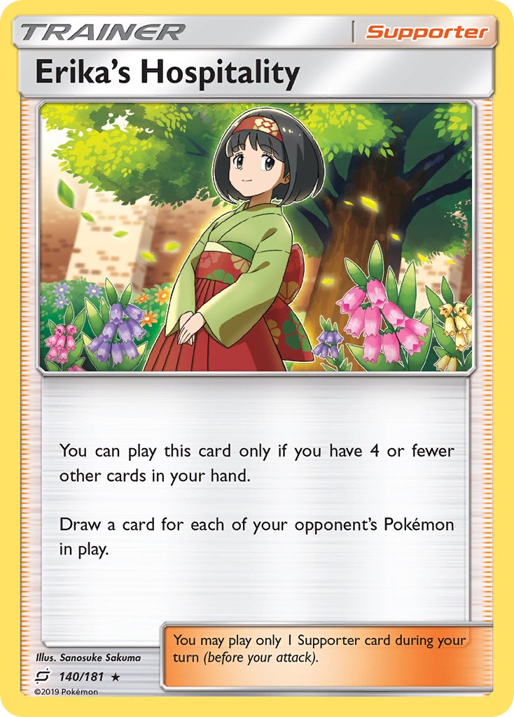Erika's Hospitality - 140/181 (SM Team Up) - Deck Exclusives