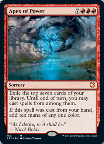 Apex of Power (AFC-114) - Forgotten Realms Commander