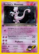 Rocket's Mewtwo/132 - Gym Challenge 1st Edition Holofoil