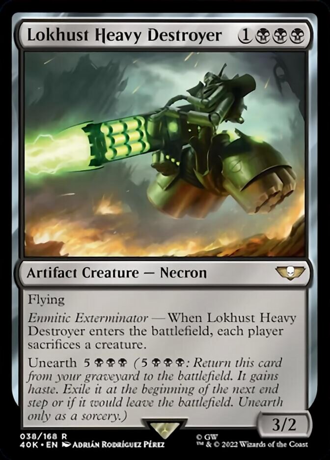 Lokhust Heavy Destroyer (Surge Foil) (40K-038) - Warhammer 40,000 Commander Foil