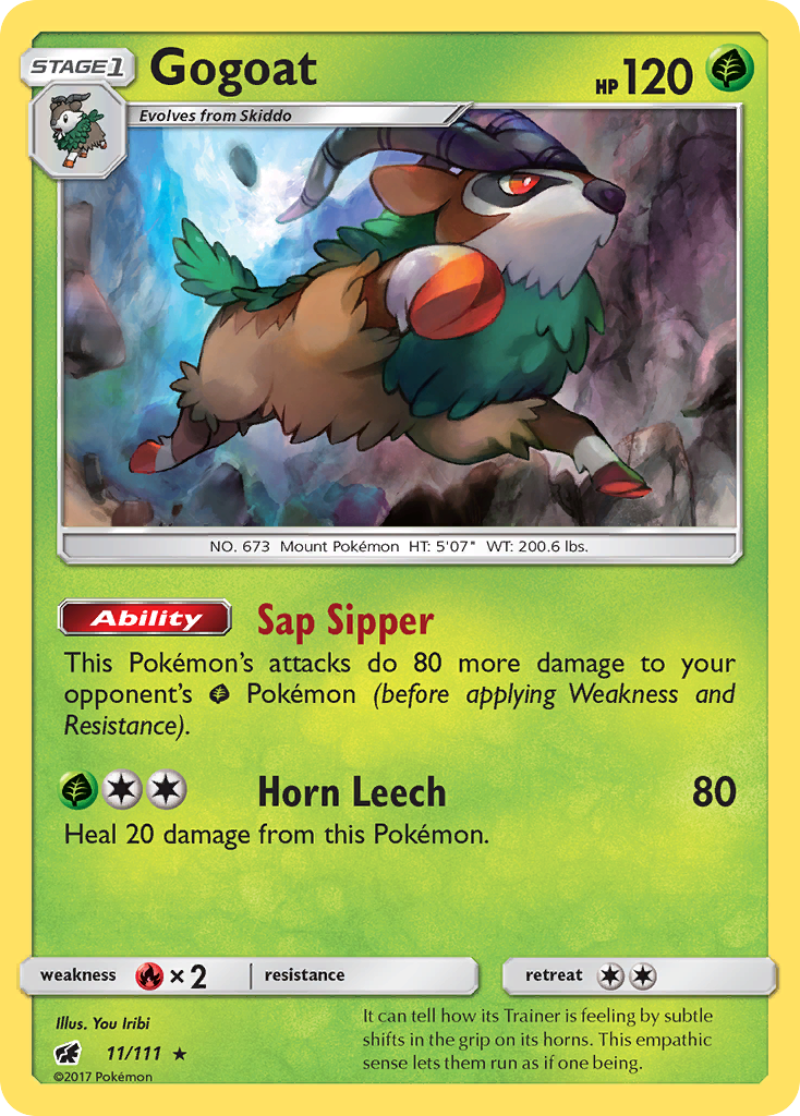 Gogoat 11/111 - SM  Crimson Invasion Holofoil