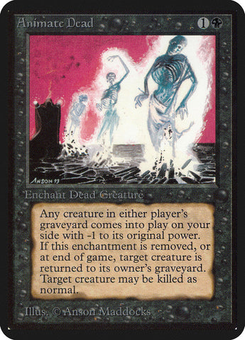 Animate Dead (LEA-) - Limited Edition Alpha