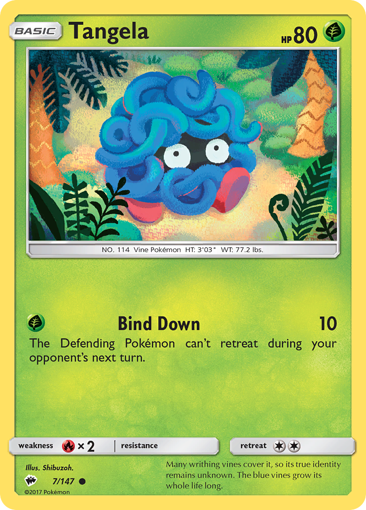 Tangela 7/147 - SM  Burning Shadows