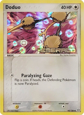Doduo/106 - Emerald Reverse Holofoil