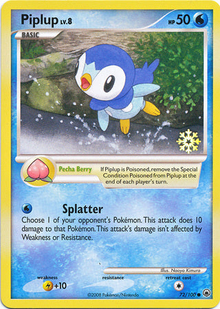 Piplup - 72/100 - Countdown Calendar Promos