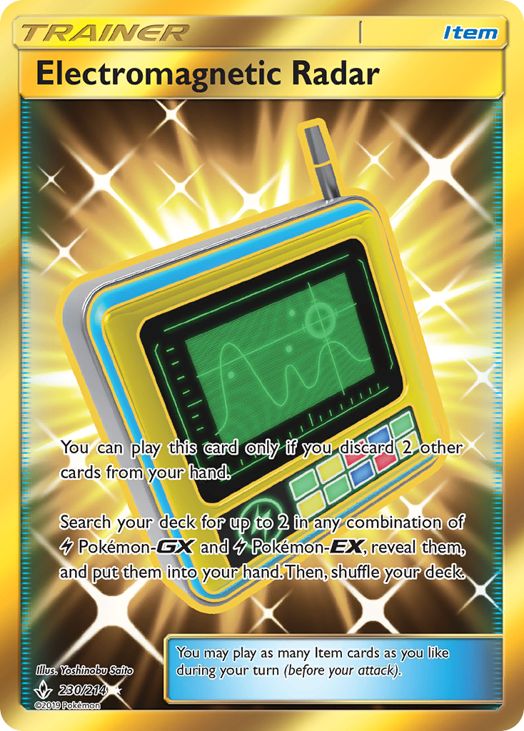 Electromagnetic Radar (Secret) 230/214 - SM  Unbroken Bonds Holofoil