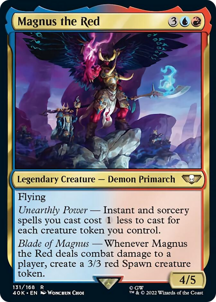 Magnus the Red (Surge Foil) (40K-131) - Warhammer 40,000 Commander Foil