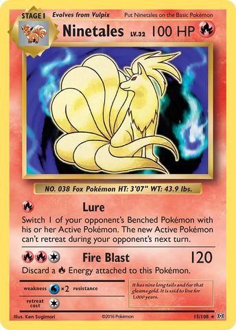 Ninetales - 15/108 (XY Evolutions) (Non-Holo) - Deck Exclusives
