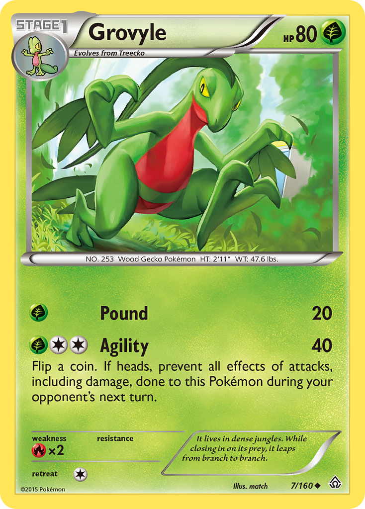 Grovyle 7/160 - XY  Primal Clash