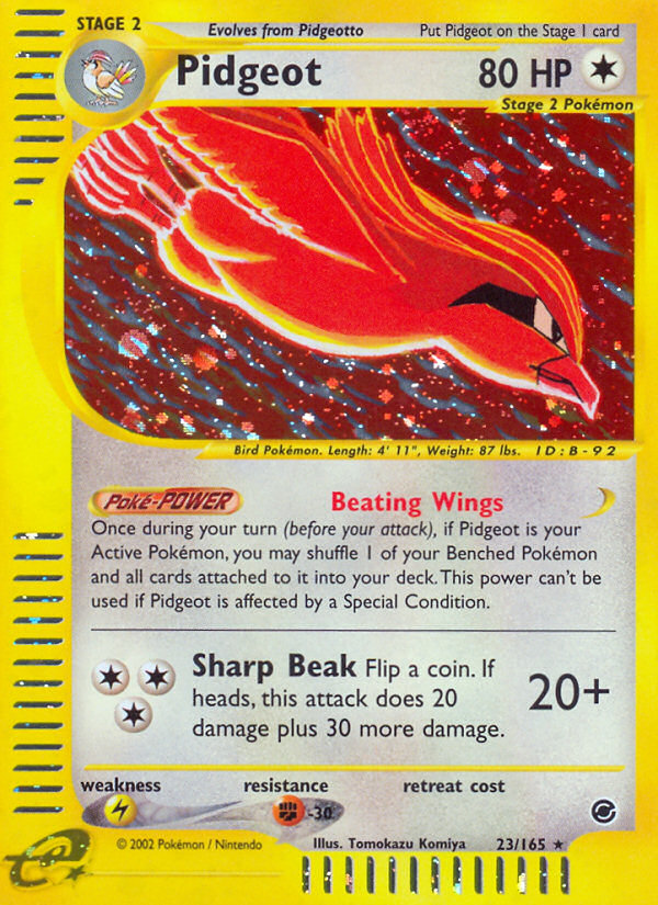 Pidgeot (23) - 23/165 - Holofoil Expedition - Holo Rare