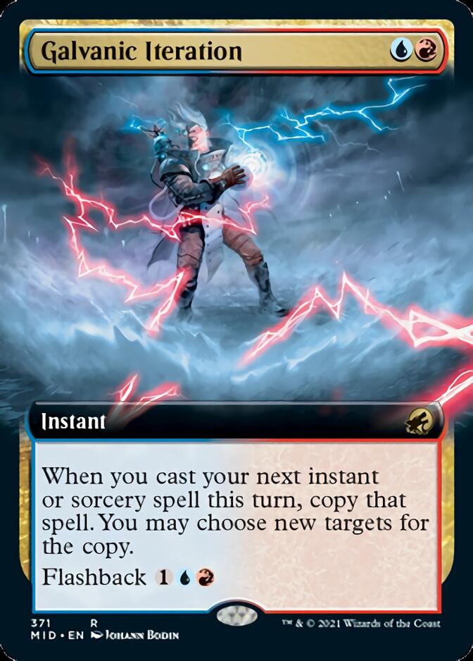 Galvanic Iteration (Extended Art) (MID-371) - Innistrad: Midnight Hunt: (Extended Art)