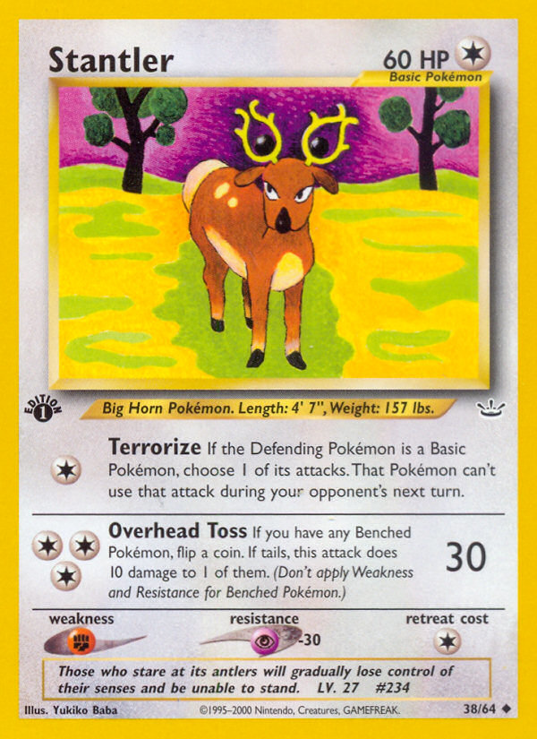 Stantler 38/64 - Neo Revelation 1st Edition