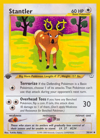 Stantler 38/64 - Neo Revelation 1st Edition
