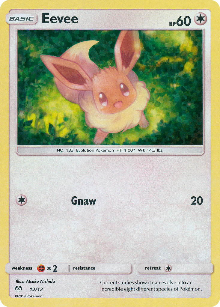Eevee - 12/12/12 - McDonalds Promos 2019 Holofoil