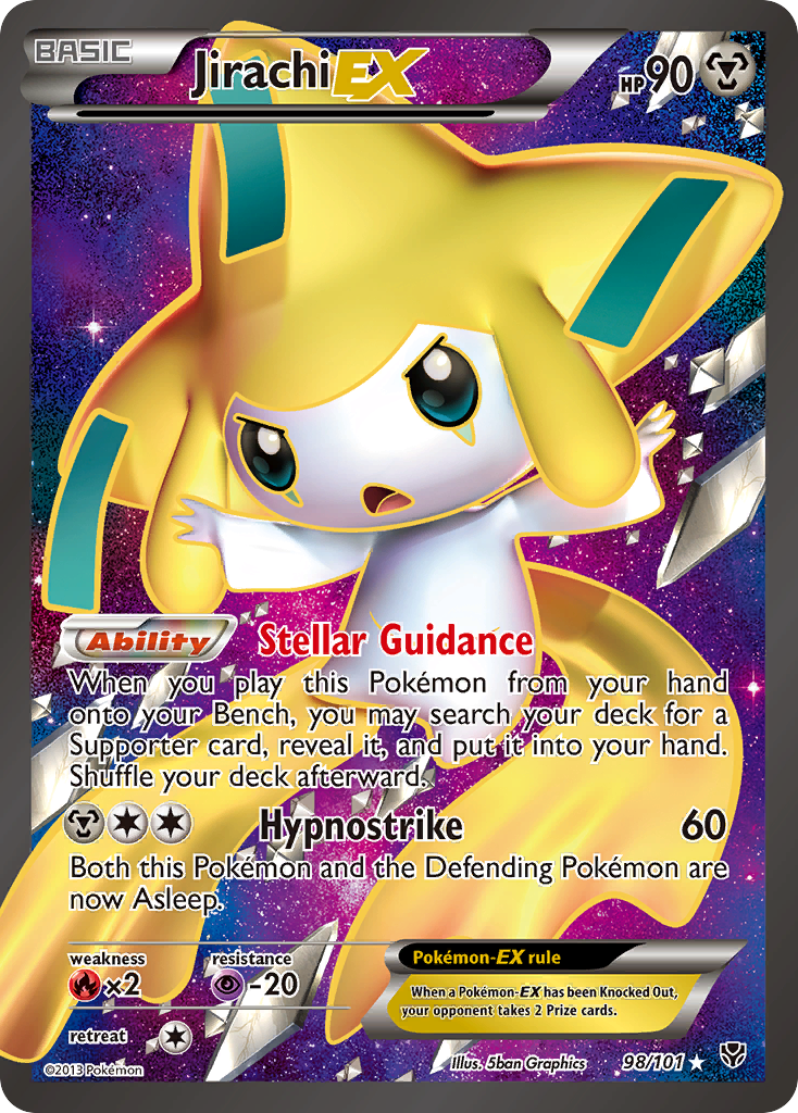 Jirachi EX (98 Full Art)/101 - Plasma Blast Holofoil