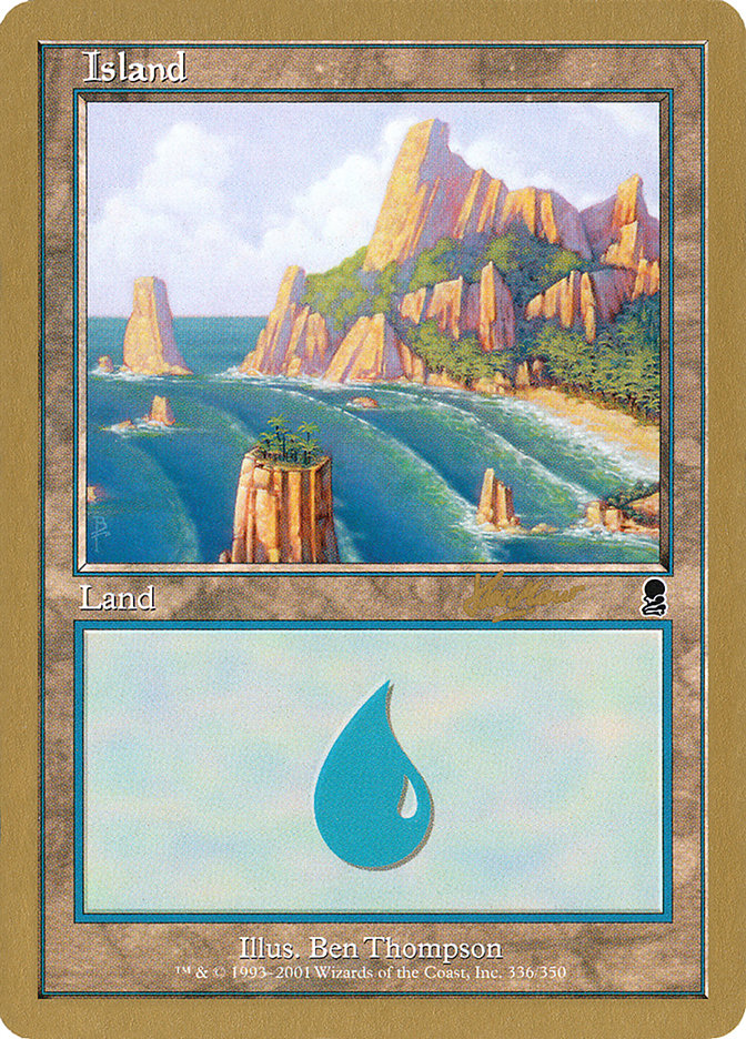 Island (336) - 2002 Sim Han How (ODY) (WCD-336) - World Championship Decks 2002