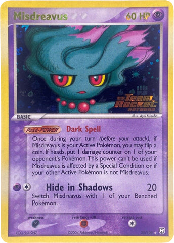 Misdreavus 25/109 - Team Rocket Returns Reverse Holofoil