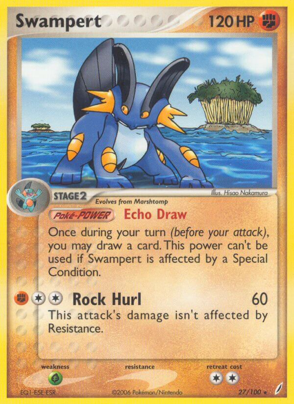 Swampert - 27/100 (EX Crystal Guardians) - Deck Exclusives Holofoil