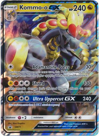 Kommo-o GX - SM71 (SM Black Star Promo) - Jumbo Cards Holofoil