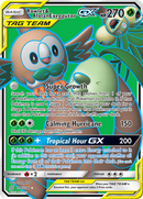 Rowlet & Alolan Exeggutor GX (Full Art)/236 - SM  Unified Minds Holofoil