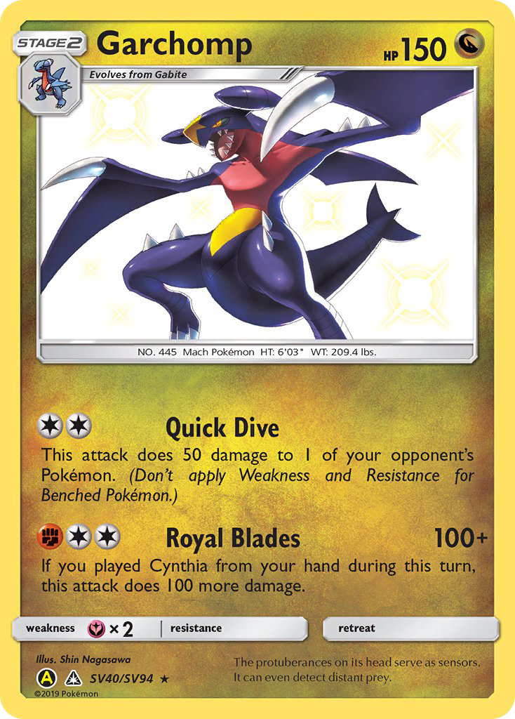 Garchomp SV40/94 - Hidden Fates Shiny Vault Holofoil