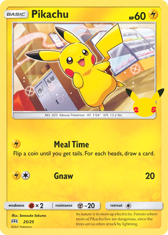 Pikachu - 25/25 25/25 - McDonalds 25th Anniversary Promos