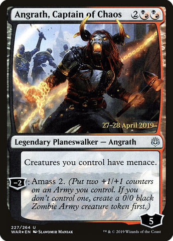 Angrath, Captain of Chaos (PRE-227) - War of the Spark Promos Foil