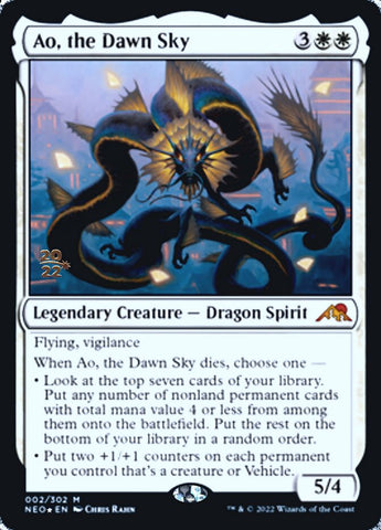 Ao, the Dawn Sky (PRE-002) - Kamigawa: Neon Dynasty Promos Foil