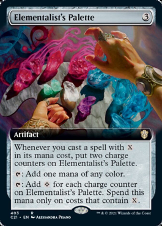 Elementalist's Palette (Extended Art) (C21-403) - Commander 2021: (Extended Art)