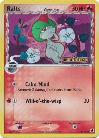 Ralts (Delta Species) 61/101 - Dragon Frontiers Reverse Holofoil