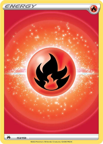 Fire Energy (Texture Full Art) 153/159 - SWSH Crown Zenith Holofoil