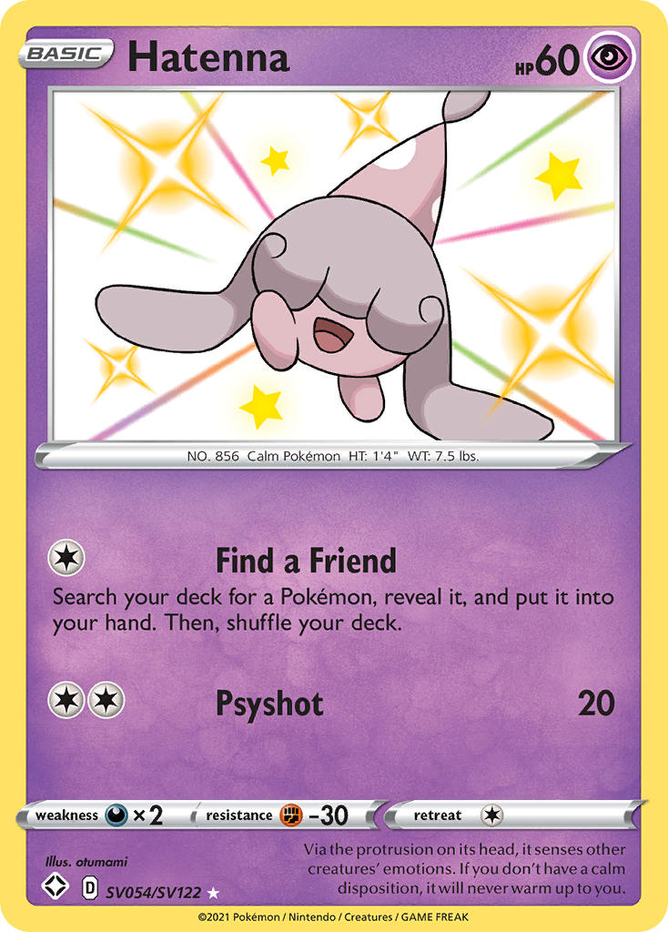Hatenna SV054/122 - Shining Fates Shiny Vault Holofoil
