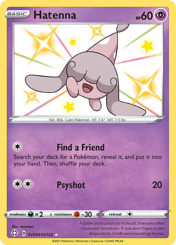 Hatenna SV054/122 - Shining Fates Shiny Vault Holofoil