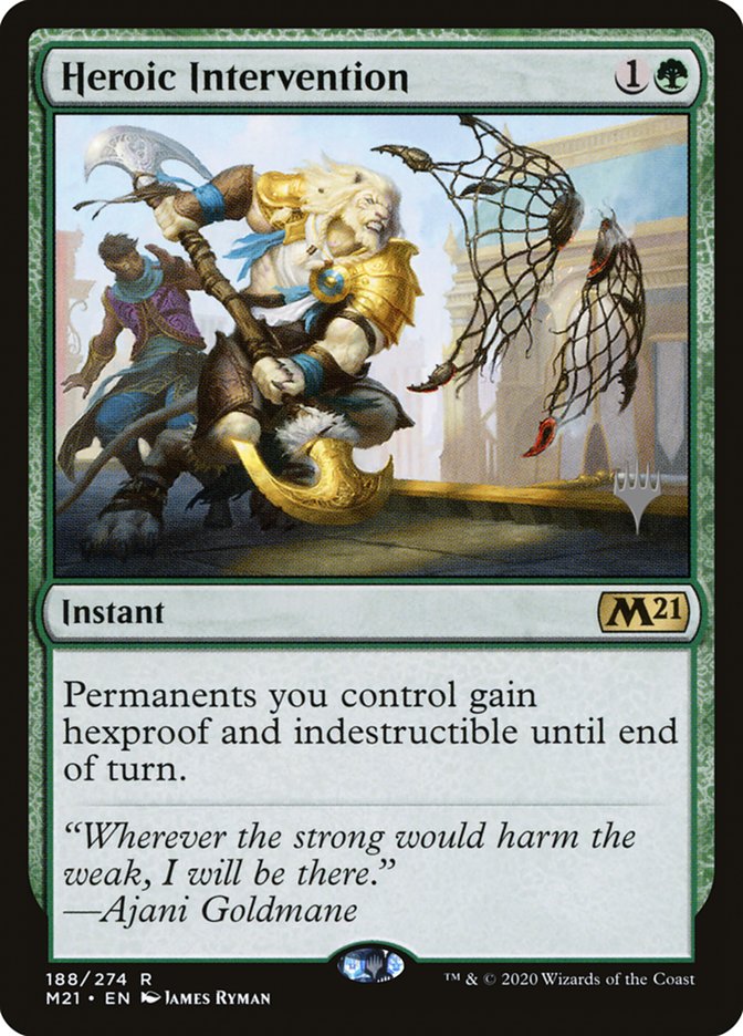 Heroic Intervention (PPM21-188) - Core Set 2021 Promos