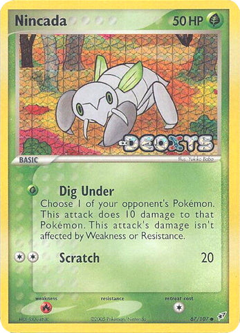 Nincada 67/107 - Deoxys Reverse Holofoil