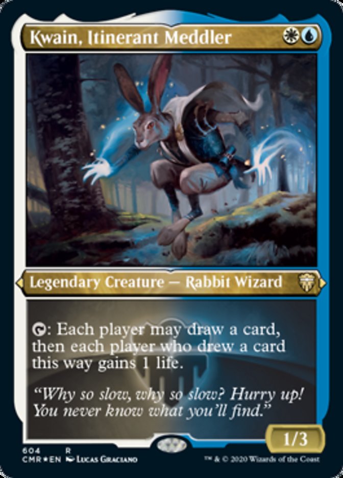 Kwain, Itinerant Meddler (Foil Etched) (CMR-604) - Commander Legends Foil
