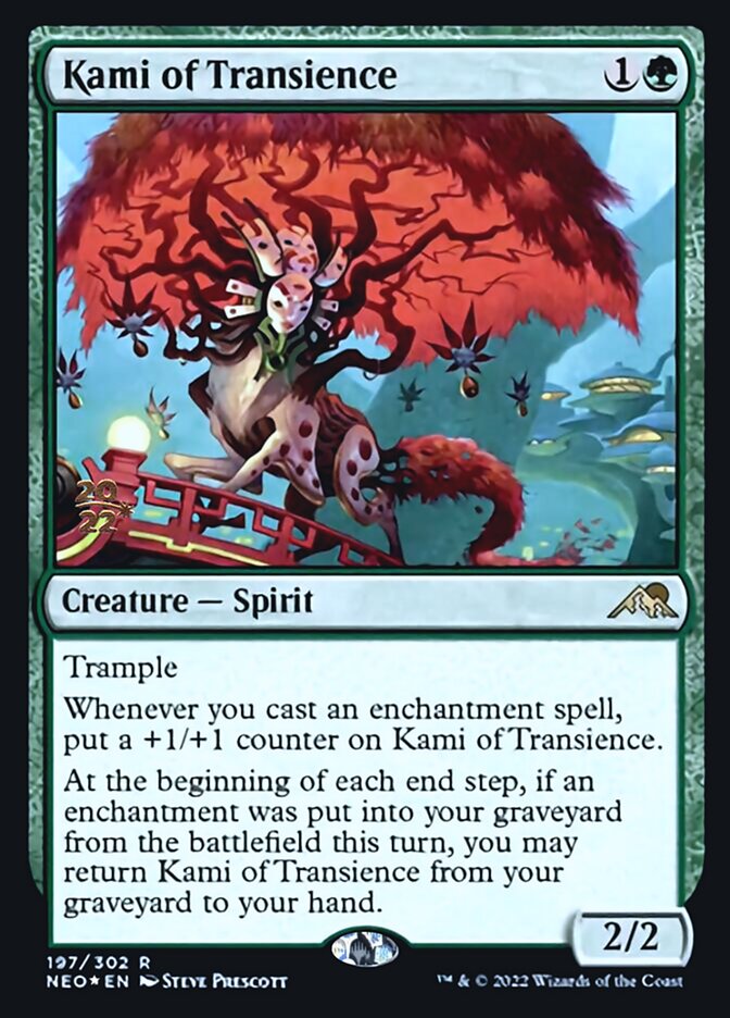Kami of Transience (PRE-197) - Kamigawa: Neon Dynasty Promos Foil