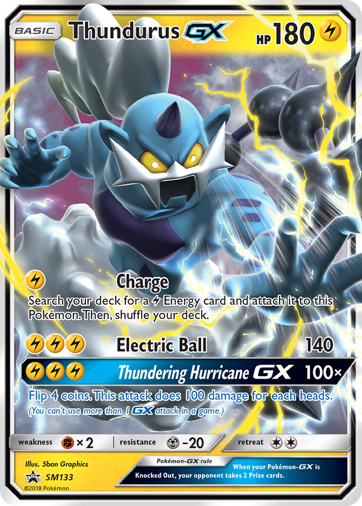 Thundurus GX - SM133/248 - SM Promos Holofoil