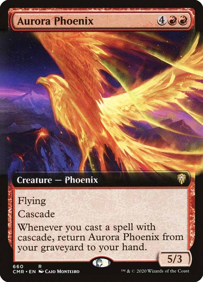 Aurora Phoenix (Extended Art) (CMR-660) - Commander Legends: (Extended Art)