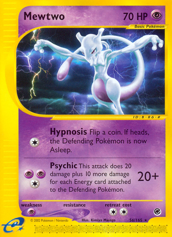 Mewtwo (56) - 56/165 Expedition - Rare