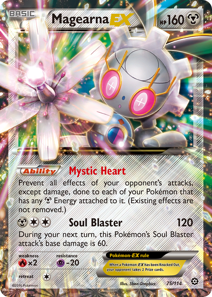 Magearna EX 75/114 - XY  Steam Siege Holofoil
