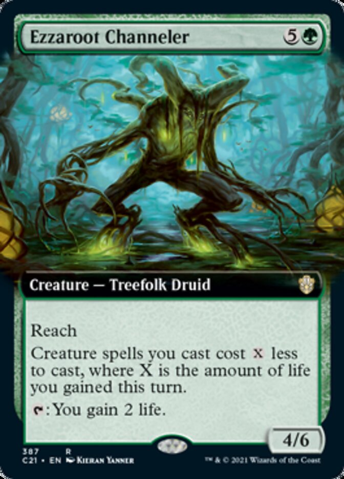 Ezzaroot Channeler (Extended Art) (C21-387) - Commander 2021: (Extended Art)
