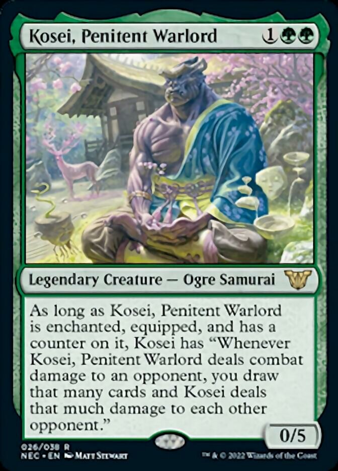 Kosei, Penitent Warlord (NEC-026) - Neon Dynasty Commander
