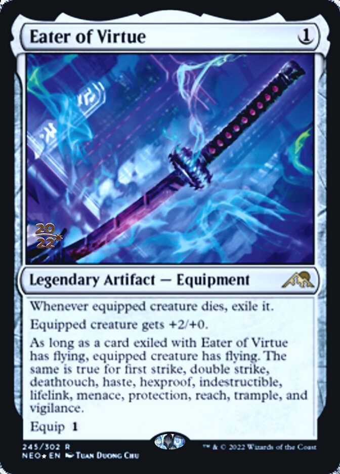 Eater of Virtue (PRE-245) - Kamigawa: Neon Dynasty Promos Foil