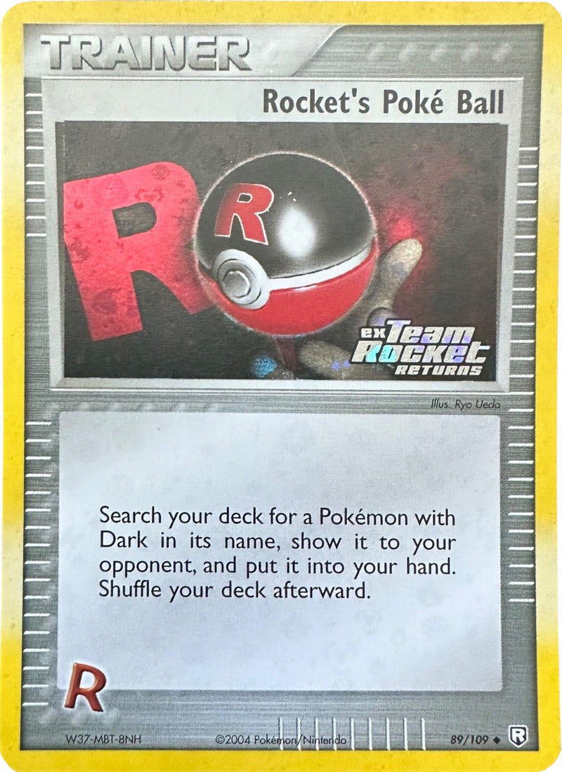 Rocket's Poke Ball 89/109 - Team Rocket Returns Reverse Holofoil