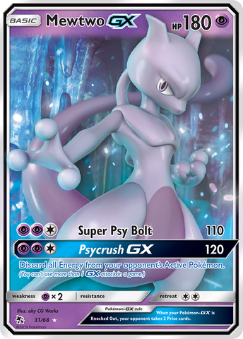 Mewtwo GX 31/68 - Hidden Fates Holofoil