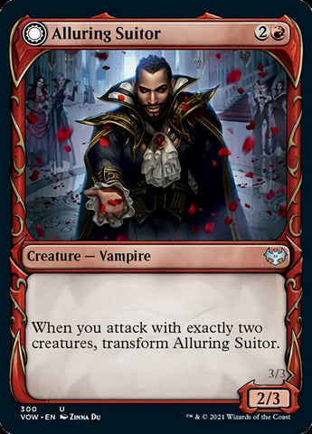 Alluring Suitor (Showcase) (VOW-300) - Innistrad: Crimson Vow: (Showcase, Double Faced Transform)