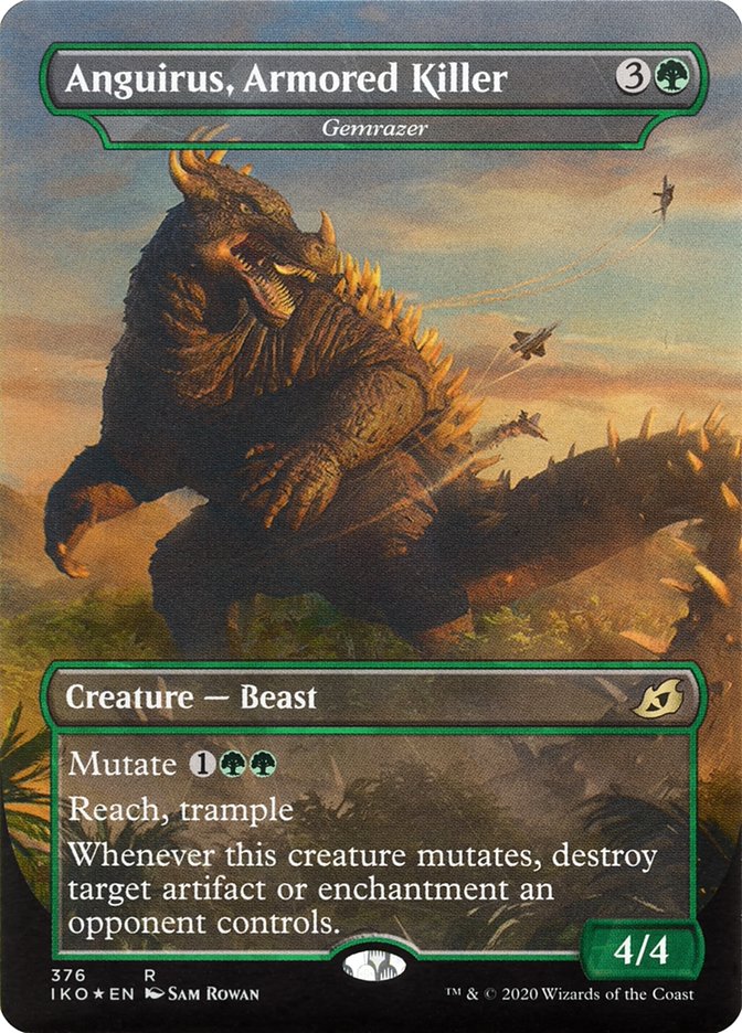 Anguirus, Armored Killer - Gemrazer (IKO-376) - Ikoria: Lair of Behemoths / Anguirus, Armored Killer (Borderless)